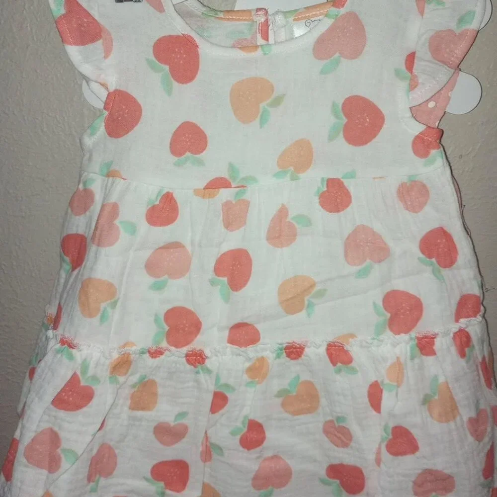 Koala Baby Girls Size 12 Months 2 Pack Dress Sundresses & Diaper Covers NWT Pink - Picture 4 of 5